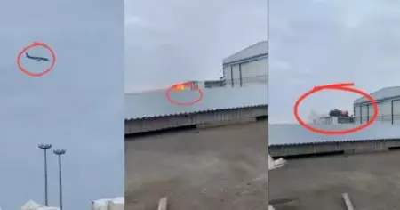 എഴുപതിലധികം യാത്രക്കാരുമായി റഷ്യയിലേക്ക് പോകുകയായിരുന്ന അസർബൈജാൻ എയർലൈൻസ് വിമാനം ഖസാക്കിസ്ഥാനിൽ തകർന്നുവീണു