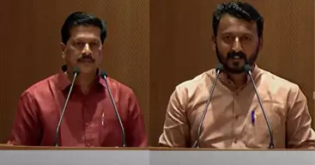 യു.ആര്‍. പ്രദീപും രാഹുല്‍ മാങ്കൂട്ടത്തിലും എം.എല്‍.എമാരായി സത്യപ്രതിജ്ഞ ചെയ്തു