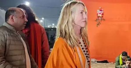 മഹാകുംഭമേളയ്ക്ക് അതിഥിയായെത്തി സ്റ്റീവ് ജോബ്‌സിന്റെ ഭാര്യയായ 'കമല'