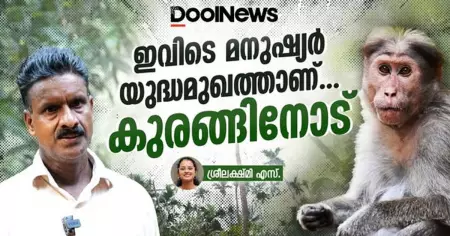 ഇവിടെ മനുഷ്യര്‍ യുദ്ധമുഖത്താണ് കുരങ്ങിനോട്