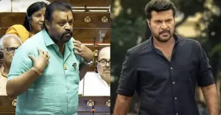 രാജ്യസഭയില്‍ മമ്മൂട്ടിയെയും വെല്ലുവിളിച്ച് സുരേഷ് ഗോപി; കേന്ദ്രമന്ത്രിയാണെങ്കിലും ഗൗരവത്തിലെടുക്കേണ്ടെന്ന് ബ്രിട്ടാസ്