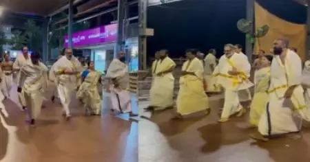 ഹൈക്കോടതി ഉത്തരവ് മറികടന്ന് ഗുരുവായൂര്‍ ക്ഷേത്ര പരിസരത്ത് റീല്‍സെടുത്ത് രാജീവ് ചന്ദ്രശേഖര്‍