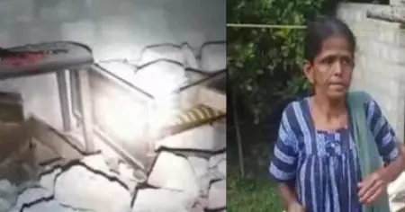 മലയാറ്റൂരില്‍ കാട്ടാനക്കൂട്ടം വീട് തകര്‍ത്തു; ഭിത്തി തകര്‍ന്ന് ഭിന്നശേഷിക്കാരിയായ വീട്ടുടമസ്ഥയ്ക്ക് പരിക്ക്