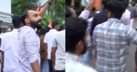 'ധീരജിനെ കുത്തിയ കത്തി അറബിക്കടലില്‍ താഴ്ത്തിയിട്ടില്ല'; കണ്ണൂരില്‍ കൊലവിളി മുദ്രാവാക്യവുമായി യൂത്ത് കോണ്‍ഗ്രസ് പ്രവര്‍ത്തകര്‍