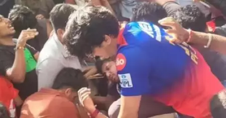 ആര്‍.സി.ബി വിജയാഘോഷത്തിനിടെ ദുരന്തം; തിക്കിലും തിരക്കിലും പെട്ട് 11 മരണം