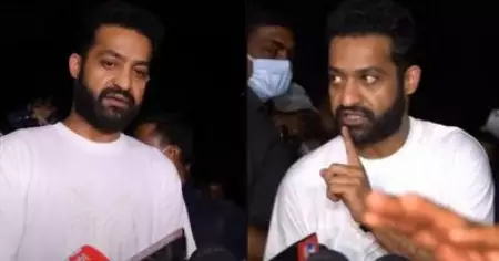 ശവസംസ്‌ക്കാര ചടങ്ങിലും 'ജയ് എന്‍.ടി.ആര്‍'; ആരാധകരെ ശകാരിച്ച് ജൂനിയര്‍ എന്‍.ടി.ആര്‍