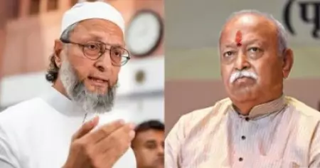 ആര്‍.എസ്.എസ് ഇരട്ടത്താപ്പ്; ഇന്ത്യന്‍ സ്ത്രീകള്‍ക്കുമേല്‍ ഭാരം അടിച്ചേല്‍പ്പിക്കരുതെന്ന് അസദുദീന്‍ ഒവൈസി