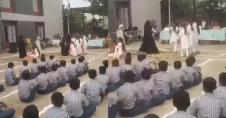 പര്‍ദ ധരിച്ചവരെ ഭീകരവാദികളാക്കി ഗുജറാത്തിലെ സ്‌കൂളില്‍ നാടകം