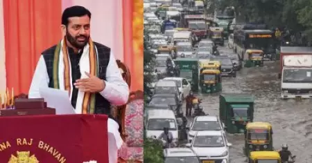 അമേരിക്ക വരെ ഒറ്റ മഴയില്‍ മുങ്ങിപ്പോയി; സംസ്ഥാനത്തെ റോഡുകളിലെ വെള്ളക്കെട്ടുകളെ ന്യായീകരിച്ച് ഹരിയാന മുഖ്യമന്ത്രി