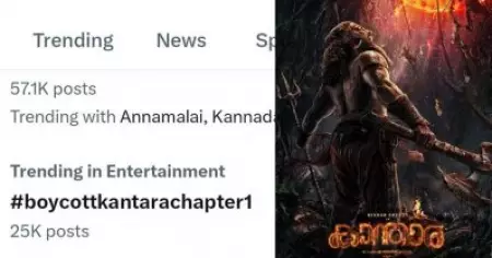 ഞങ്ങളുടെ ഭാഷയെ ബഹുമാനിക്കാത്തവരുടെ സിനിമ വേണ്ട, കാന്താരക്കെതിരെ ബഹിഷ്‌കരണാഹ്വാനവുമായി ആന്ധ്രയിലെ സിനിമാപ്രേമികള്‍