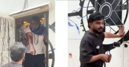 വിനായകന്‍ 'on board' എന്ന് പറഞ്ഞപ്പോള്‍ ഇത്ര പ്രതീക്ഷിച്ചില്ല; വീഡിയോ പുറത്ത് വിട്ട് ഷറഫുദ്ദീന്‍
