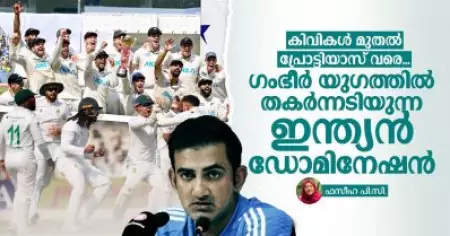 കിവികള്‍ മുതല്‍ പ്രോട്ടിയാസ് വരെ; ഗംഭീര്‍ യുഗത്തില്‍ തകര്‍ന്നടിയുന്ന ഇന്ത്യന്‍ ഡോമിനേഷന്‍