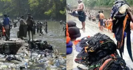 ഇതൊരു ആചാരമല്ല; പമ്പയിലേക്ക് വസ്ത്രം വലിച്ചെറിയുന്നതില്‍ ഇടപെട്ട് ഹൈക്കോടതി
