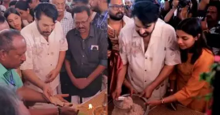 ഭക്തജനങ്ങൾക്ക് പ്രസാദം വിളമ്പി മമ്മൂട്ടി; എറണാകുളത്തപ്പൻ ക്ഷേത്രത്തിൽ മഹാ അന്നദാനത്തിന് തുടക്കം