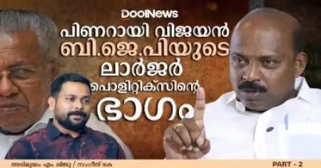 പിണറായി വിജയൻ BJPയുടെ ലാർജർ പൊളിറ്റിക്സിന്റെ ഭാ​ഗം"; M Liju