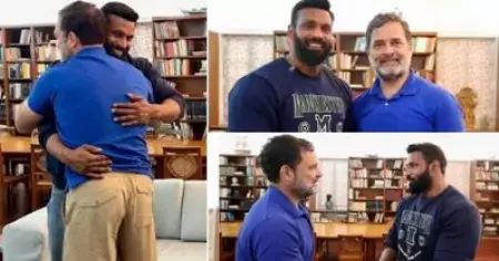ഈ ധൈര്യത്തിന്റെ ജ്വാലയാണ് എല്ലാ ഇന്ത്യക്കാരിലുമുണ്ടാകേണ്ടത്; 'മുഹമ്മദ് ദീപക്കിനെ' പ്രശംസിച്ച് രാഹുല്‍ ഗാന്ധി