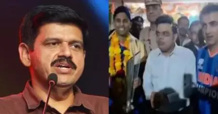 ലോകകപ്പ് വിജയത്തെ മതവുമായി കൂട്ടിക്കെട്ടരുത്; ജയ് ഷായുടെയും സൂര്യയുടെയും ഗംഭീറിന്റെയും ക്ഷേത്ര സന്ദര്‍ശനത്തില്‍ സന്ദീപ് വാര്യര്‍