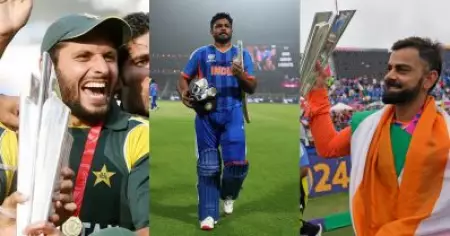 ഷാഹിദ് അഫ്രിദി, വിരാട് കോഹ്‌ലി, സഞ്ജു സാംസണ്‍; ലോകകപ്പ് നേട്ടത്തില്‍ ഇനി നമ്മുടെ ചേട്ടനും
