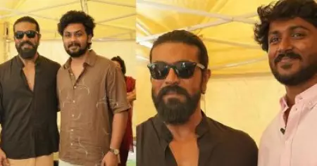 ഡേയ് ആദ്യ പടം ഇരുനൂറ് കോടി, അടുത്ത പടം പാന്‍ ഇന്ത്യനാ?; രാംചരണിനെ കണ്ട് വാഴ 2 താരങ്ങള്‍