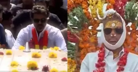 അവിടെ പടം ലീക്ക്, ഇവിടെ സൈക്കിള്‍ ചവിട്ടിയും നേന്ത്ര കൊലയും കോളയും ക്യാച്ചെടുത്തും വിജയ് അണ്ണന്‍; ട്രോളുമായി സോഷ്യല്‍ മീഡിയ