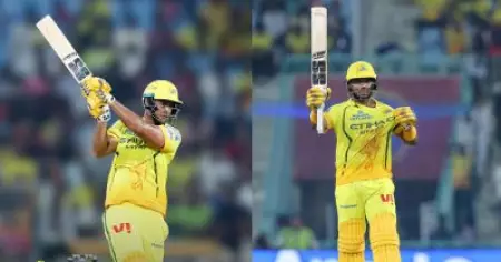 സഞ്ജുവും ഗെയ്ക്വാദും കൈവിട്ട ചെന്നൈയെ കാര്‍ത്തിക്കും ദുബെയും രക്ഷിച്ചു!