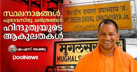 സ്ഥലനാമങ്ങള്‍, പുരാവസ്തു ചരിത്രങ്ങള്‍; ഹിന്ദുത്വയുടെ ആകുലതകള്‍