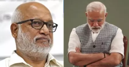 മോദി ട്രംപിന് പഠിക്കുന്നു; തെമ്മാടിത്തം എന്നെങ്കിലും വിളിക്കണം:  എ.കെ.ജി സെന്ററില്‍ പൊലീസ് നീക്കത്തിനെതിരെ എം.എ. ബേബി