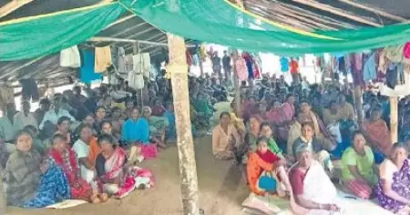 100 ദിവസം പിന്നിട്ട് ഭൂമിയ്ക്കായി കർണാടകയിലെ തൊഴിലാളികൾ നടത്തുന്ന ഭൂസമരം