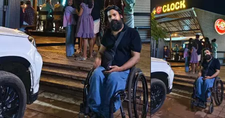 ഭിന്നശേഷി സൗഹൃദ സൗകര്യങ്ങളില്ല; കൊയിലാണ്ടിയില്‍ ഹോട്ടലിന് മുന്നില്‍ കുത്തിയിരിപ്പ് സമരം