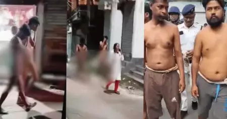 കൗമാരക്കാരനെയും കുടുംബത്തെയും നഗ്നരാക്കി നടത്തിയ സംഭവം: പ്രതികളെ റോഡിലൂടെ നടത്തിച്ച് കൊല്‍ക്കത്ത പൊലീസ്