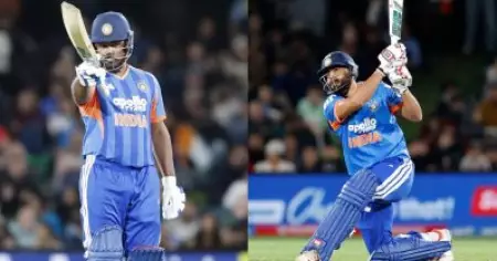 രോഹിത് 100*, സഞ്ജു 97*, രാഹുൽ 101*, നമൻ ധിർ 42*; റൺവേട്ടക്കാരിൽ ഒന്നാം സ്ഥാനങ്ങളിൽ ഇവർ