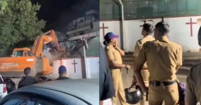 കോടതി സ്റ്റേ നിലനില്‍ക്കെ പൂനെയിലെ ചര്‍ച്ച് പൊളിച്ചുമാറ്റി മുന്‍സിപാലിറ്റി; മുന്‍കൂട്ടി നോട്ടീസ് നല്‍കിയില്ലെന്ന് സഭാ വിശ്വാസികള്‍
