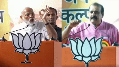 നമ്പി നാരായണനോട് ചെയ്തത് ക്രൂരത; സെന്‍കുമാറിനെ വേദിയിലിരുത്തി മോദിയുടെ പ്രസംഗം