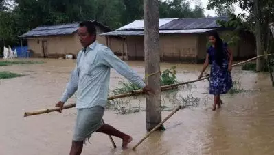 കനത്ത മഴ;അസാമില്‍ 2.07 ലക്ഷം പേര്‍ പ്രളയ ബാധിതരെന്ന് റിപ്പോര്‍ട്ട്