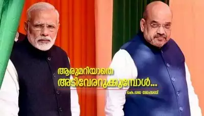 ആരുമറിയാതെ അടിവേരറുക്കുമ്പോള്‍…