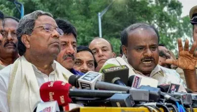 സിദ്ധരാമയ്യ സംസാരിച്ചത് 40 മിനിറ്റോളം; പ്രസംഗം ദീര്‍ഘിപ്പിക്കുന്നതിനെതിരെ പ്രതിഷേധവുമായി ബി.ജ.പി; സഭയിലെത്താത്ത എം.എല്‍.എമാരുടെ എണ്ണം 21 ആയി