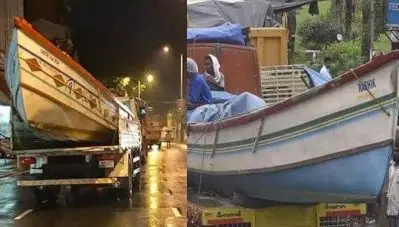 ശക്തമായ ഒഴുക്കിനെത്തുടര്‍ന്ന് ഫയര്‍ഫോഴ്‌സ് പിന്‍വാങ്ങി; മൂന്നുദിവസമായി കുടുങ്ങിക്കിടന്ന ഇതരസംസ്ഥാനക്കാരെ പുറത്തെത്തിച്ച് മത്സ്യത്തൊഴിലാളികള്‍