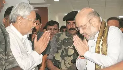 കശ്മീരിനെ വിഭജിക്കാനുള്ള ബില്ലില്‍ വോട്ടെടുപ്പ് ബഹിഷ്‌കരിച്ച് ബി.ജെ.പിയുടെ സഖ്യകക്ഷിയായ ജെ.ഡി.യു