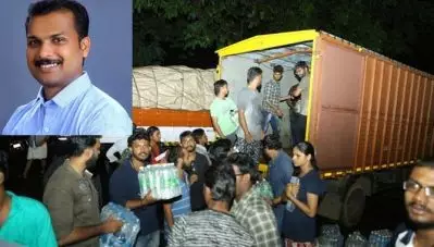 ‘ദുരിതബാധിതര്‍ക്കുള്ള 46-ാം ലോഡ് ഫില്ലിങ് നടക്കുന്നു’; താരങ്ങളായി തിരുവനന്തപുരവും മേയര്‍ പ്രശാന്തും