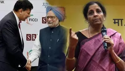 ഭര്‍ത്താവിനെ തിരുത്തി നിര്‍മല സീതാരാമന്‍; ‘രാജ്യത്തെ പൊതുമേഖലാ ബാങ്കുകള്‍ തകര്‍ന്നത് മന്‍മോഹന്‍-രഘുറാം രാജന്‍ കൂട്ടുകെട്ടില്‍’