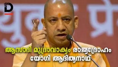 ‘ആസാദി മുദ്രാവാക്യങ്ങള്‍ വിളിക്കുന്നത് രാജ്യദ്രോഹം’; കടുത്ത നടപടികള്‍ സ്വീകരിക്കുമെന്നും യോഗി ആദിത്യനാഥ്