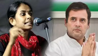 ഐഷി ഘോഷിന് പിന്നാലെ രാഹുല്‍ ഗാന്ധിയുടെ നേര്‍ക്കും; ഇടതുകൈയ്യാല്‍ സല്യൂട്ട് ചെയ്യുന്ന ചിത്രത്തിന് പിന്നിലെ വസ്തുത ഇങ്ങനെയാണ്