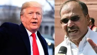 ’70 ലക്ഷം ആളുകള്‍ ചേര്‍ന്ന് സ്വീകരിക്കാന്‍ ട്രംപ് എന്താ ഭഗവാനാണോ’ മോദിയെ വിമര്‍ശിച്ച് അധിര്‍ രഞ്ജന്‍ ചൗധരി