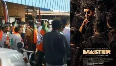 ഷൂട്ടിംഗ് അനുവദിക്കില്ല ; വിജയ് ചിത്രം ‘മാസ്റ്റര്‍’ ലൊക്കേഷനില്‍ പ്രതിഷേധവുമായി ബി.ജെ.പി പ്രവര്‍ത്തകര്‍