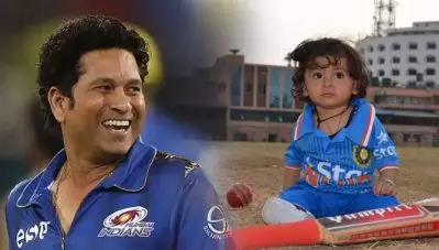 സച്ചിന്‍ തെണ്ടുല്‍ക്കറിന്റെ ഹൃദയം കവര്‍ന്ന് കുഞ്ഞ് ആരാധകന്‍; വൈറലായി പത്താം നമ്പര്‍ ജേഴ്‌സിയണിഞ്ഞ പത്തുമാസം പ്രായമുള്ള പിഞ്ചുകുഞ്ഞ്