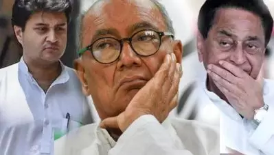 ‘ജ്യോതിരാദിത്യ സിന്ധ്യയ്ക്ക് പന്നിപ്പനി’; കൂടിക്കാഴ്ച നടന്നില്ലെന്ന് ദിഗ്‌വിജയസിങ്; പ്രതിസന്ധിയൊഴിയാതെ മധ്യപ്രദേശ്