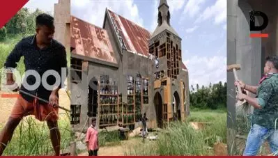 അമ്പലത്തിന്റെ മുന്നിലിട്ട സിനിമസെറ്റ് പൊളിച്ചത് ‘ഹിന്ദു’വിന്റെ സ്വാഭിമാനം സംരക്ഷിക്കാന്‍; മിന്നല്‍ മുരളിക്കായി നിര്‍മ്മിച്ച കൂറ്റന്‍ സെറ്റ് തകര്‍ത്ത് ബജ്റംഗദള്‍ പ്രവര്‍ത്തകര്‍