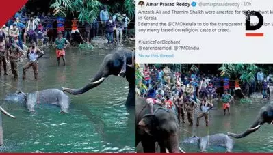 ‘അംസത്ത് അലിയും തമീം ഷെയ്ഖും അറസ്റ്റില്‍’; സംഭവം മലപ്പുറത്തല്ലെന്ന് തെളിഞ്ഞിട്ടും കേന്ദ്രസര്‍ക്കാരുമായി ബന്ധപ്പെട്ടവരുള്‍പ്പെടെ വ്യാജപ്രചരണം തുടരുന്നു