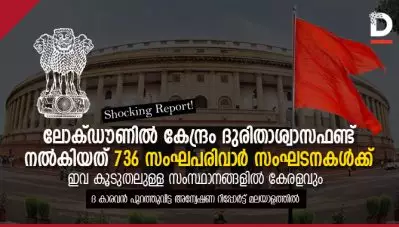 ലോക്ഡൗണില്‍ കേന്ദ്രം ദുരിതാശ്വാസഫണ്ട് നല്‍കിയത് 736 സംഘപരിവാര്‍ സംഘടനകള്‍ക്ക്; ഈ എന്‍.ജി.ഒകള്‍ കൂടുതലുള്ള സംസ്ഥാനങ്ങളില്‍ കേരളവും