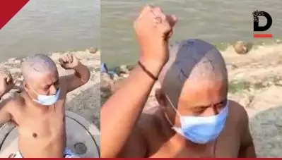 യു.പിയില്‍ നേപ്പാളി പൗരന്റെ തല മൊട്ടയടിച്ച് ‘ജയ് ശ്രീറാം’ എന്നെഴുതി ഹിന്ദുത്വ സംഘടന; നേപ്പാള്‍ പ്രധാനമന്ത്രിക്കെതിരെ മുദ്രാവാക്യം വിളിക്കാനും നിര്‍ദ്ദേശം